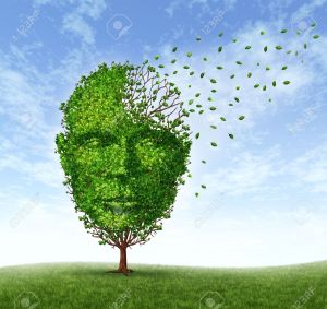 15845980-Human-dementia-problems-as-memory-loss-due-to-age-and-Alzheimer-Stock-Photo
