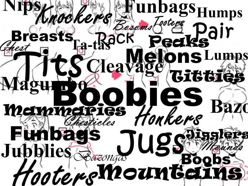 Boob synonyms that belongs to phrases